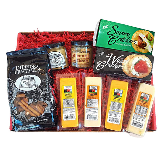 Wisconsin Cheese Company Deluxe Cheese and Crackers Gift Basket
