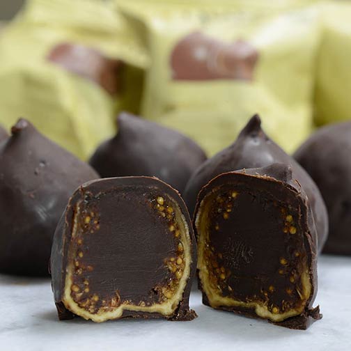 Chocolate Fig Bonbon with Brandy Ganache - 11.3 oz - 16 pieces